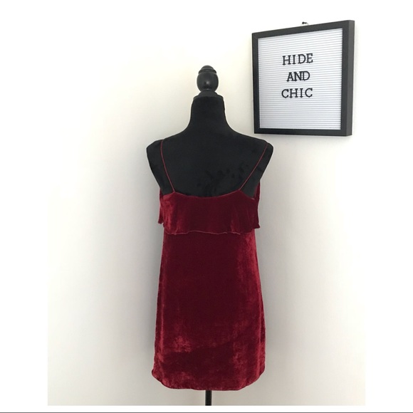 ALICE + OLIVIA RUFFLE MINI SLIP DRESS - Picture 6 of 8